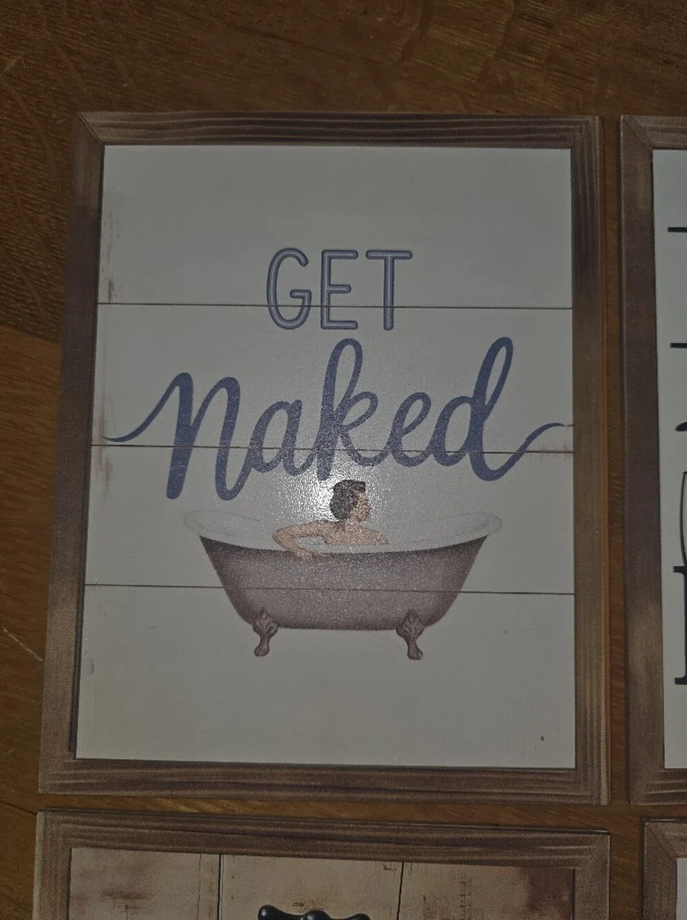NEW set of 5 Funny Bathroom Signs 8